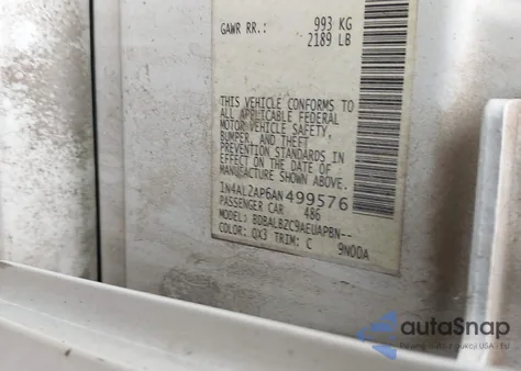 2010 Nissan Altima 2.5 S from USA, damaged, VIN 1N4AL2AP6AN499576